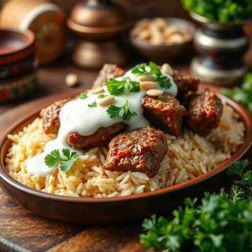 Mansaf with Jameed - Whole Milk Yogurt Recipe